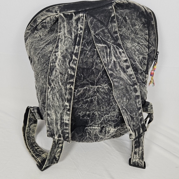 Peace sign and patchwork hippie Festival backpack main image 4